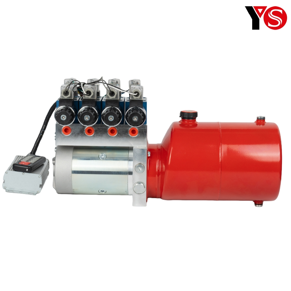 DC24V 2.2KW Motor 2.6cc/r Pump Double-acting Hydraulic Outriggers Hydraulic Power Unit