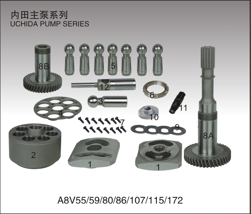 Ap2d12 Ap2d14 Ap2d18 Repair Kit for Excavator Hydraulic Pump Spare Parts