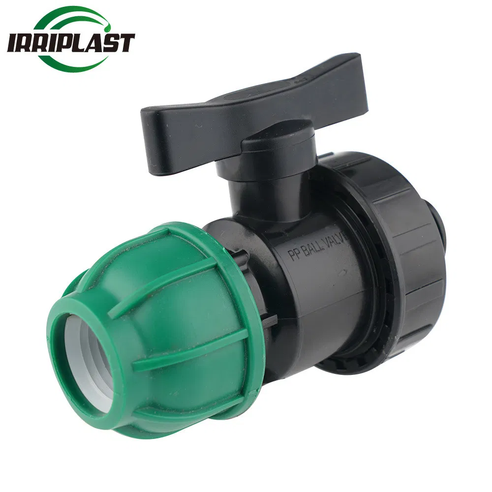 Polypropylene Hydraulic Water Systems Connection Ball Valve for Potable Distribution