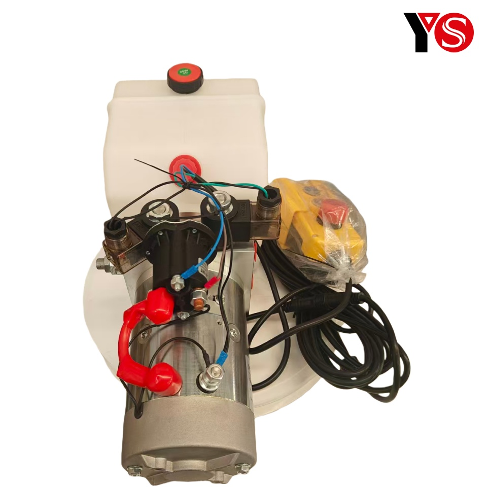 DC24V 2.5KW Motor 2.1cc/r Pump 4L Oil Tank Dump Trailer Hydraulic Power Unit