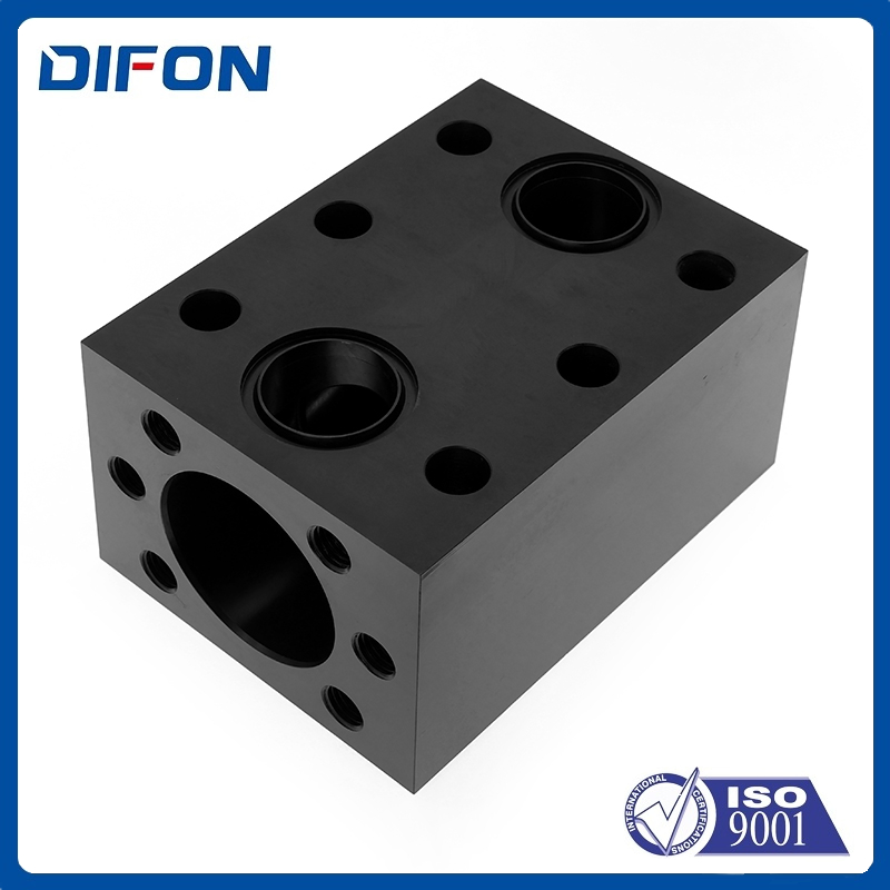 CNC Precision CNC Machined Hydraulic Valve Block - Custom Iron Cast/Steel Valve Body Threaded Ports