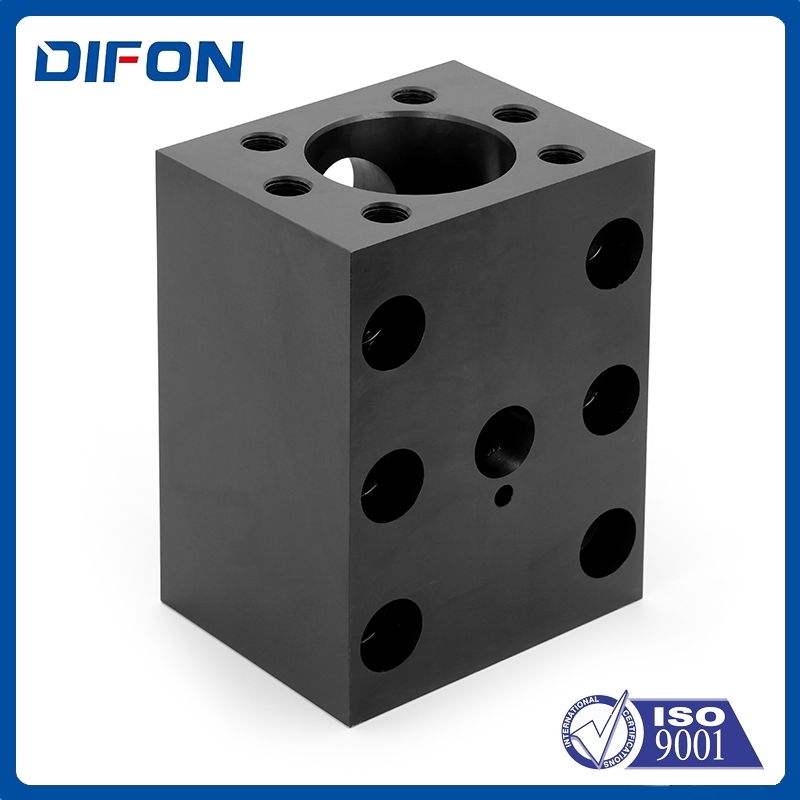 CNC Precision CNC Machined Hydraulic Valve Block - Custom Iron Cast/Steel Valve Body Threaded Ports