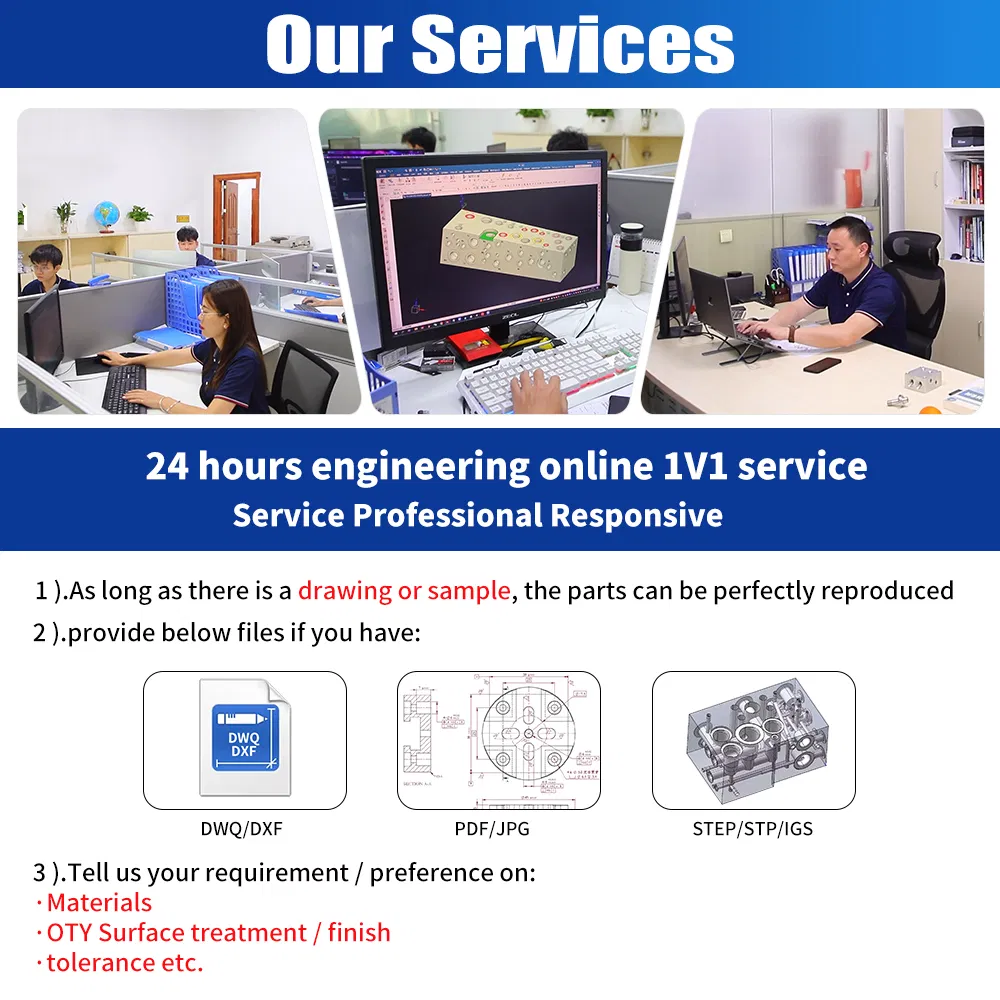 Factory Custom Hydraulic Manifold Block Hydraulic Valve Block Aluminum 6061 Valve Block