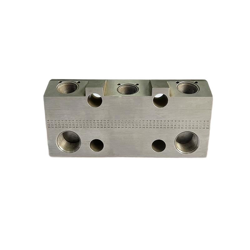 CNC Carbon Steel Air Control Cartridge High Pressure Hydraulic Oil Circuit 3 Valve Manifold Block