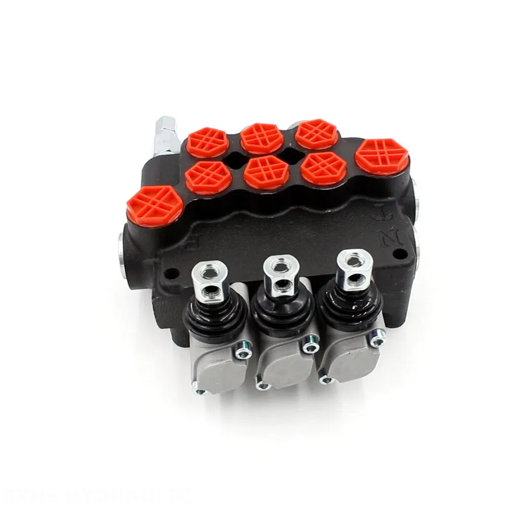 Hydraulic Pneumatic Control Valve 3-Spool P80A Monoblock Directional Control Valve Wholesale &amp; Distribution