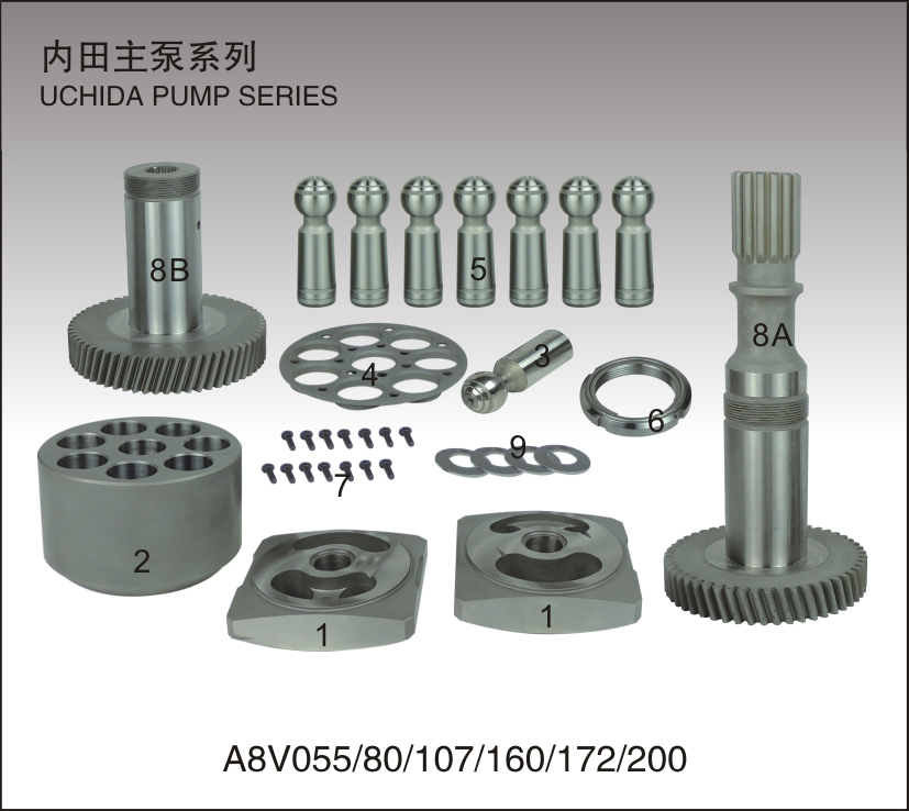 Ap2d12 Ap2d14 Ap2d18 Repair Kit for Excavator Hydraulic Pump Spare Parts