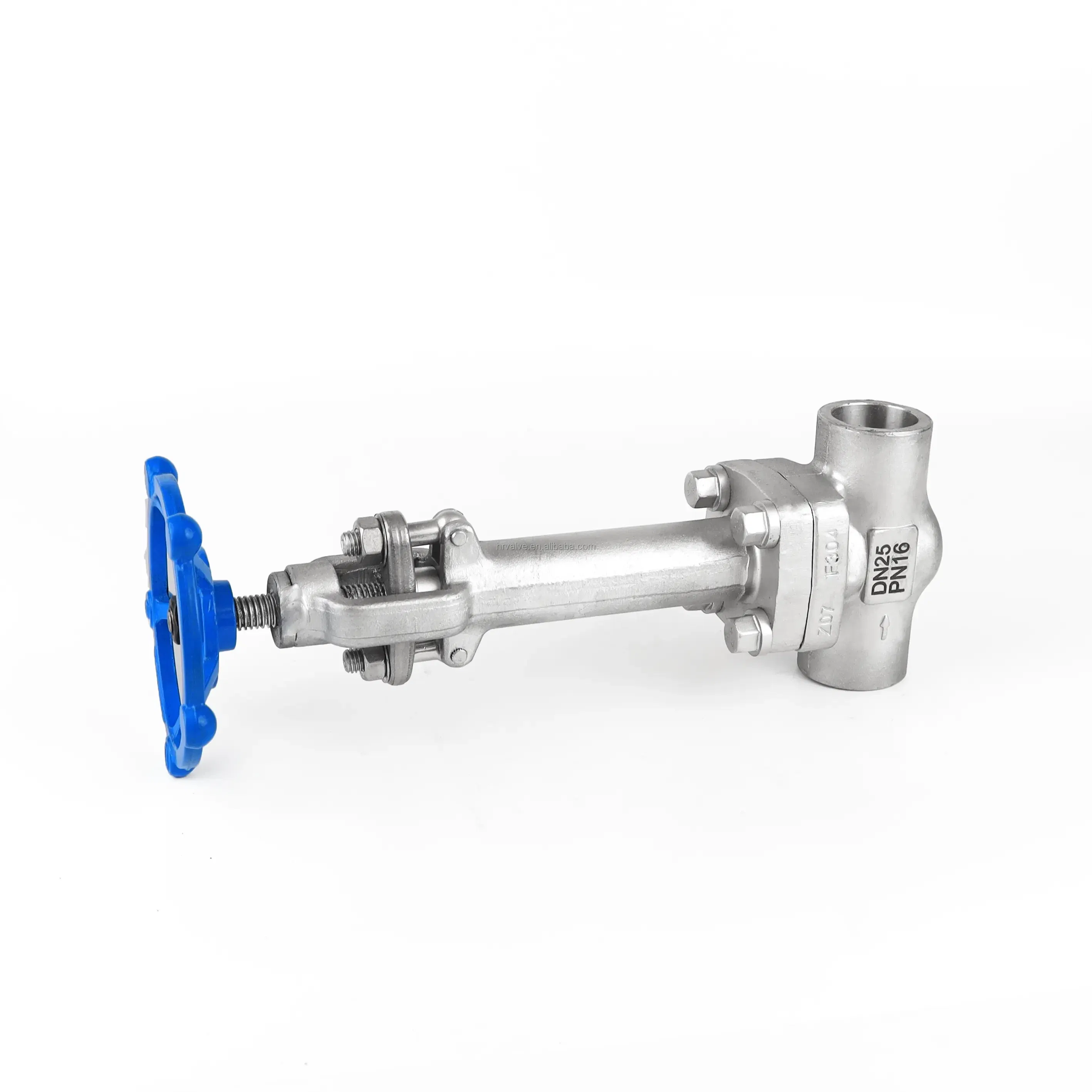 Cryogenic Globe Valve OEM Low Temperature Long Stem Stop Valve Gas Control Stainless Steel Welding Valve