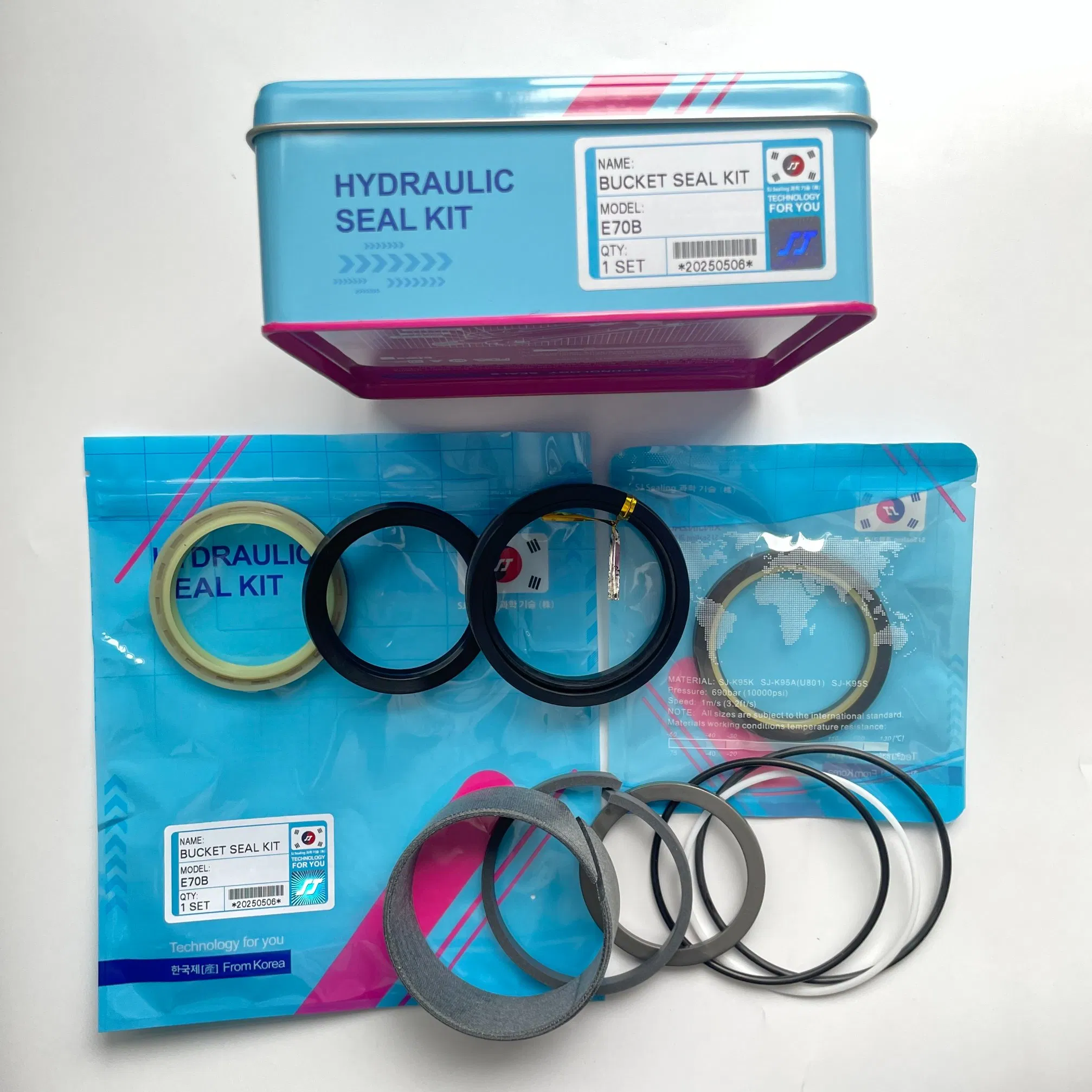 Sj Bucket Seal Kit Hydraulic Cylinder Service Seal Kit for Cat