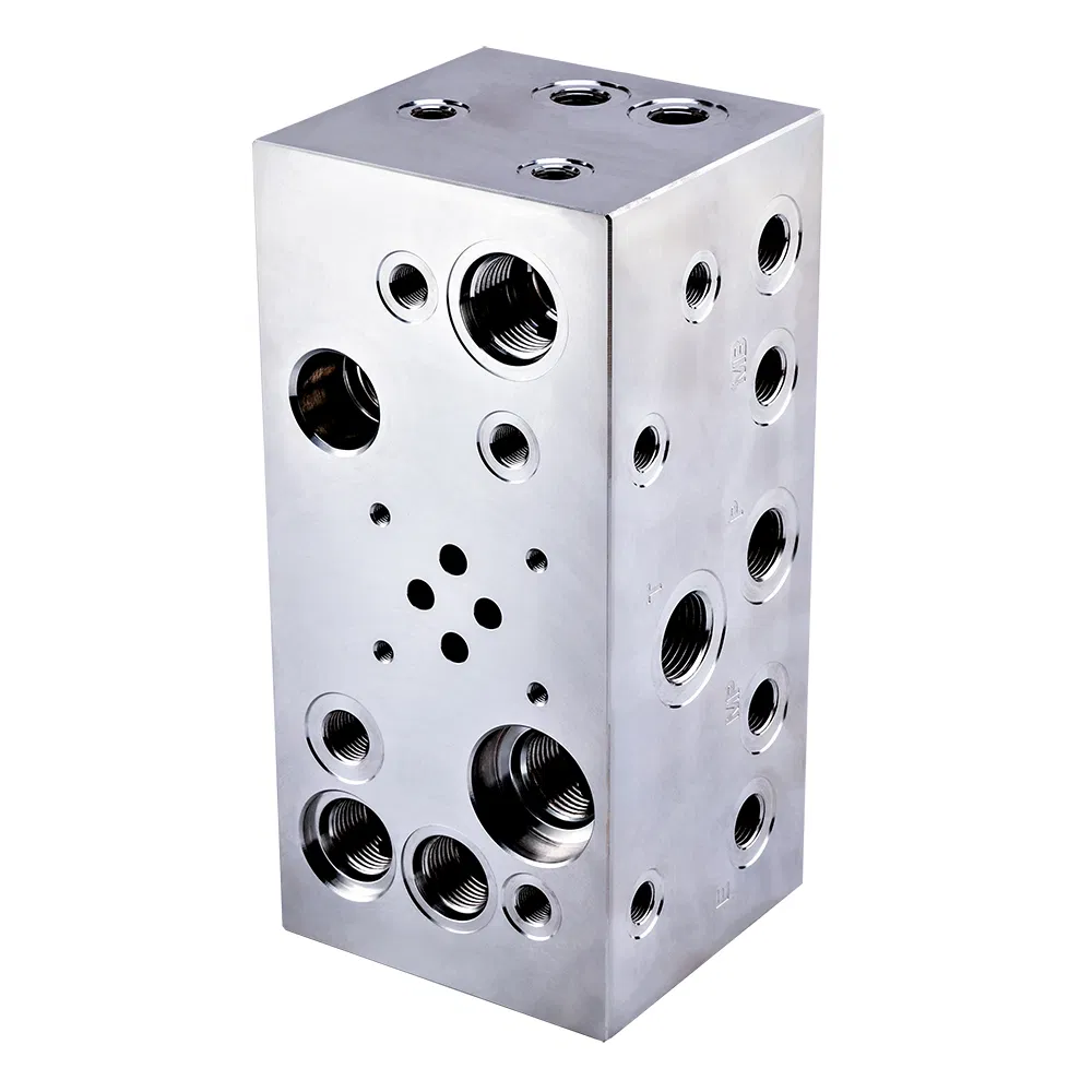 Factory Custom Hydraulic Manifold Block Hydraulic Valve Block Aluminum 6061 Valve Block