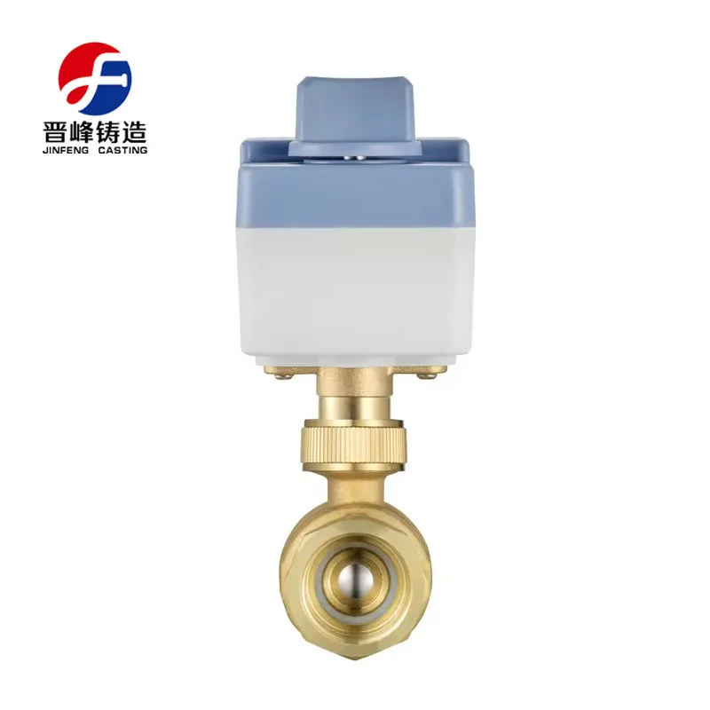 Motorized Brass Ball Valve View