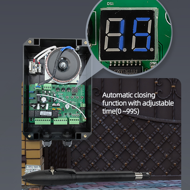 DC Automatic Electric Swing Gate Openers Swing Gate Motor with Double Arms and Opener Kit