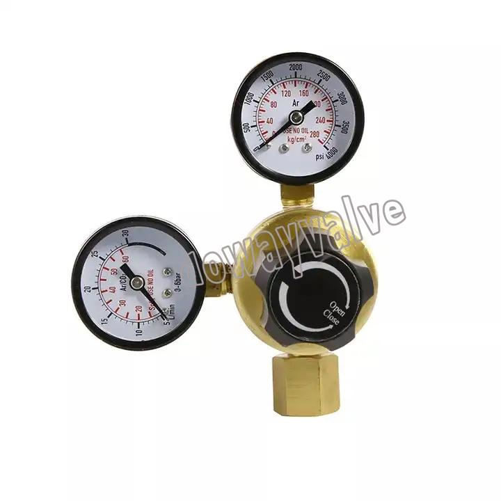 Customized Dual Stage 2 Gauges High Pressure Argon Pressure Regulator China Supplier