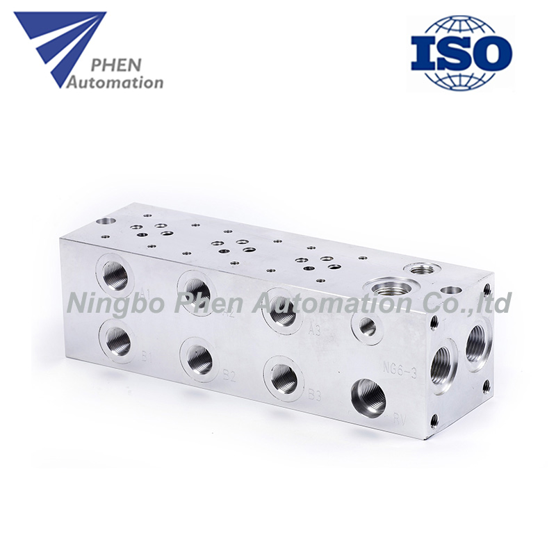 High Precision Aluminium Alloy Mechanical Machining Parts Hydraulic Valve Block