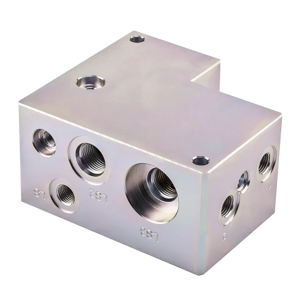 Factory High Quality Custom Hydraulic Valve Block Galvanized Hydraulic Manifolds Steel Block