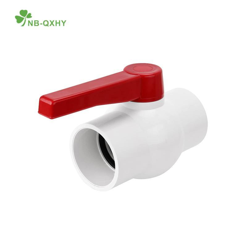 PVC 1/2 1 Inch ANSI DIN JIS Standard Plastic CPVC UPVC ODM OEM Sch40 Sch80 Butterfly Long Handle Compact Socket Thread Control Ball Valve for Water Supply