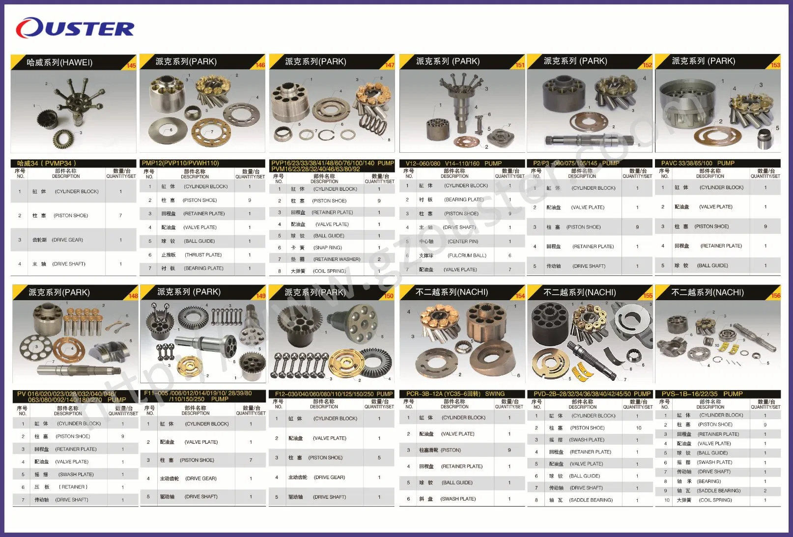 Spare Parts for Hydraulic Pump Excavator Hydraulic Pump Parts Repair Kit