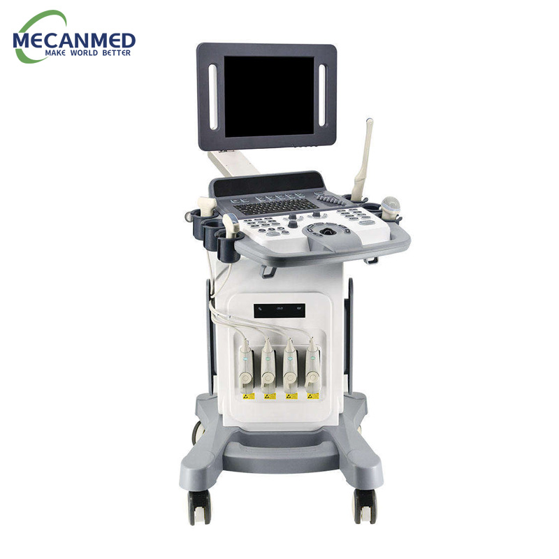 Instrumentos de Ultrasonido Mecanmed 4D Carro de Ultrasonido Sistema de Ultrasonido Doppler Color