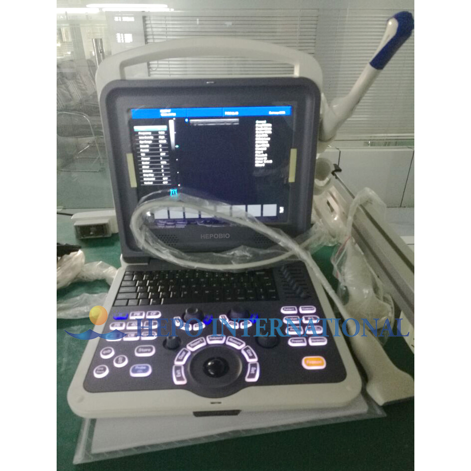 Escáner de diagnóstico por ultrasonido portátil digital completo médico