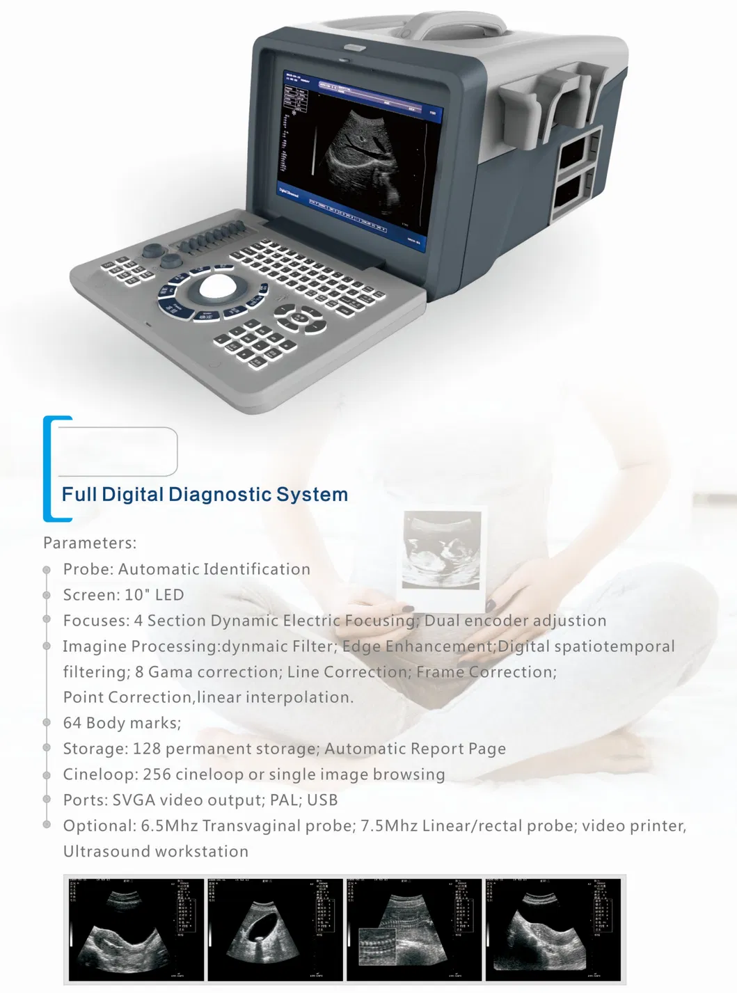 Nuevo Sistema de Diagnóstico Ultrasónico Médico Profesional Portátil para Humanos y Veterinarios, Máquina de Ultrasonido Cardíaco y Vascular