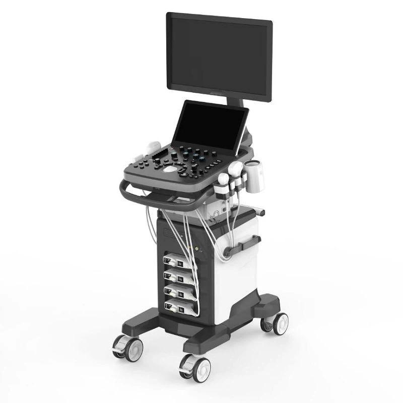Máquinas de ultrasonido de escaneo general con Doppler color móvil para hospitales
