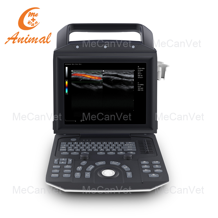 Máquina de ultrasonido Doppler color convexo para diagnóstico médico en hospital veterinario con sonda cardíaca