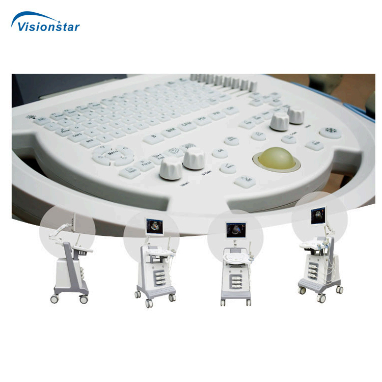 Carro de diagnóstico ultrasónico de tipo Doppler color con sondas de proveedor de fábrica