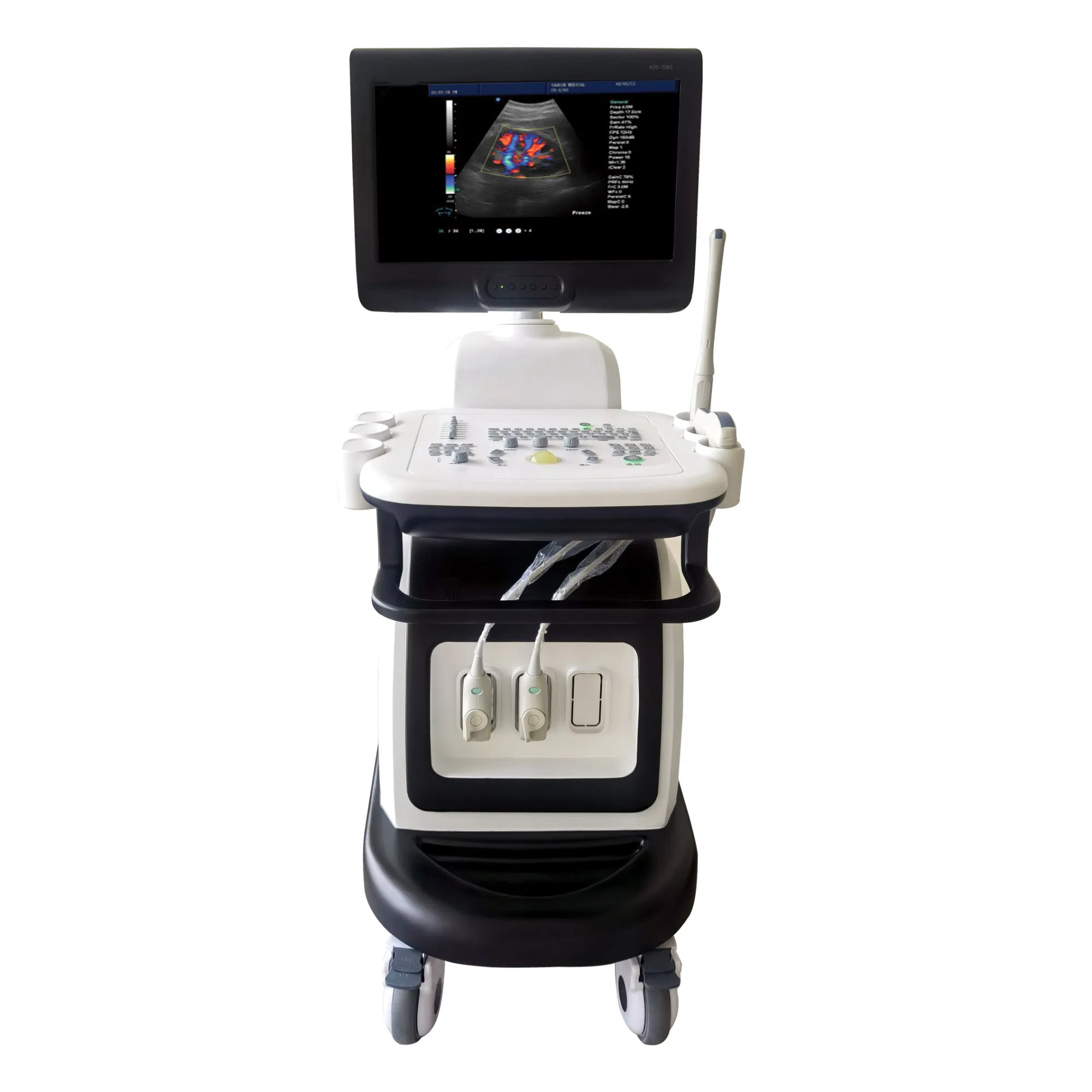Máquina de ultrasonido portátil a color Doppler de alta calidad 3D 4D Sistemas de diagnóstico veterinario y humano avanzados, máquina de ultrasonido inalámbrica