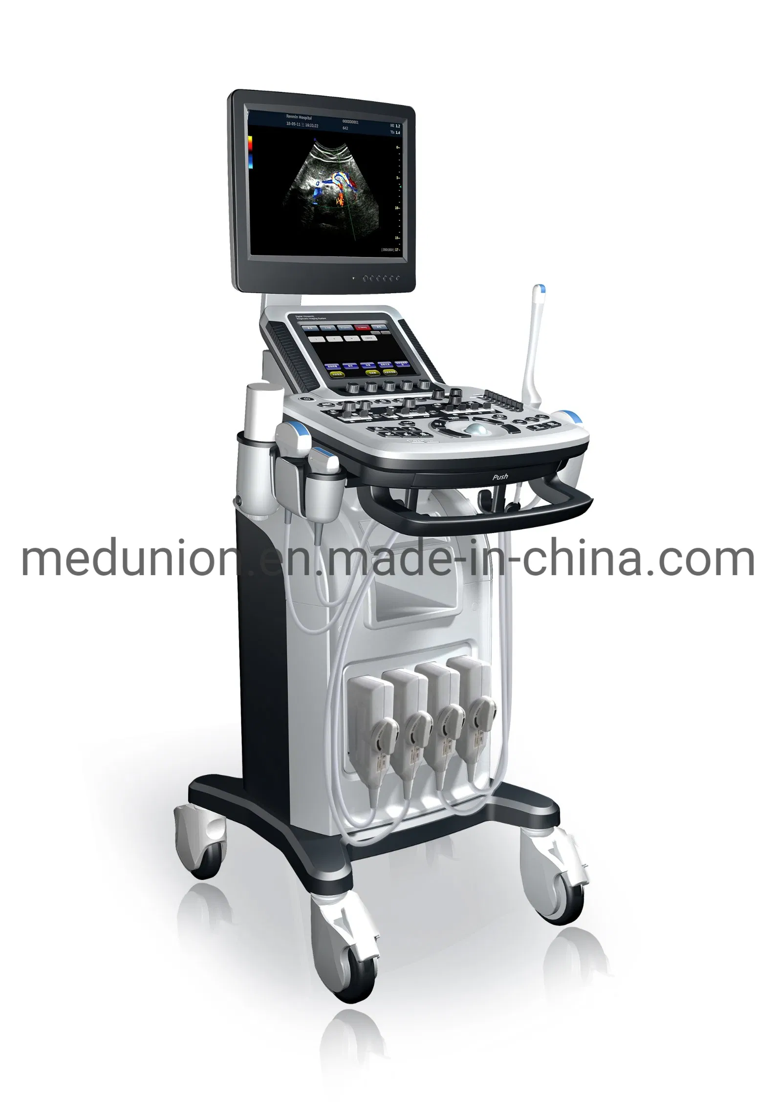 Venta Caliente 4D Sistema de Ultrasonido Doppler Color Trolley Mslcu46 con Entrega Rápida