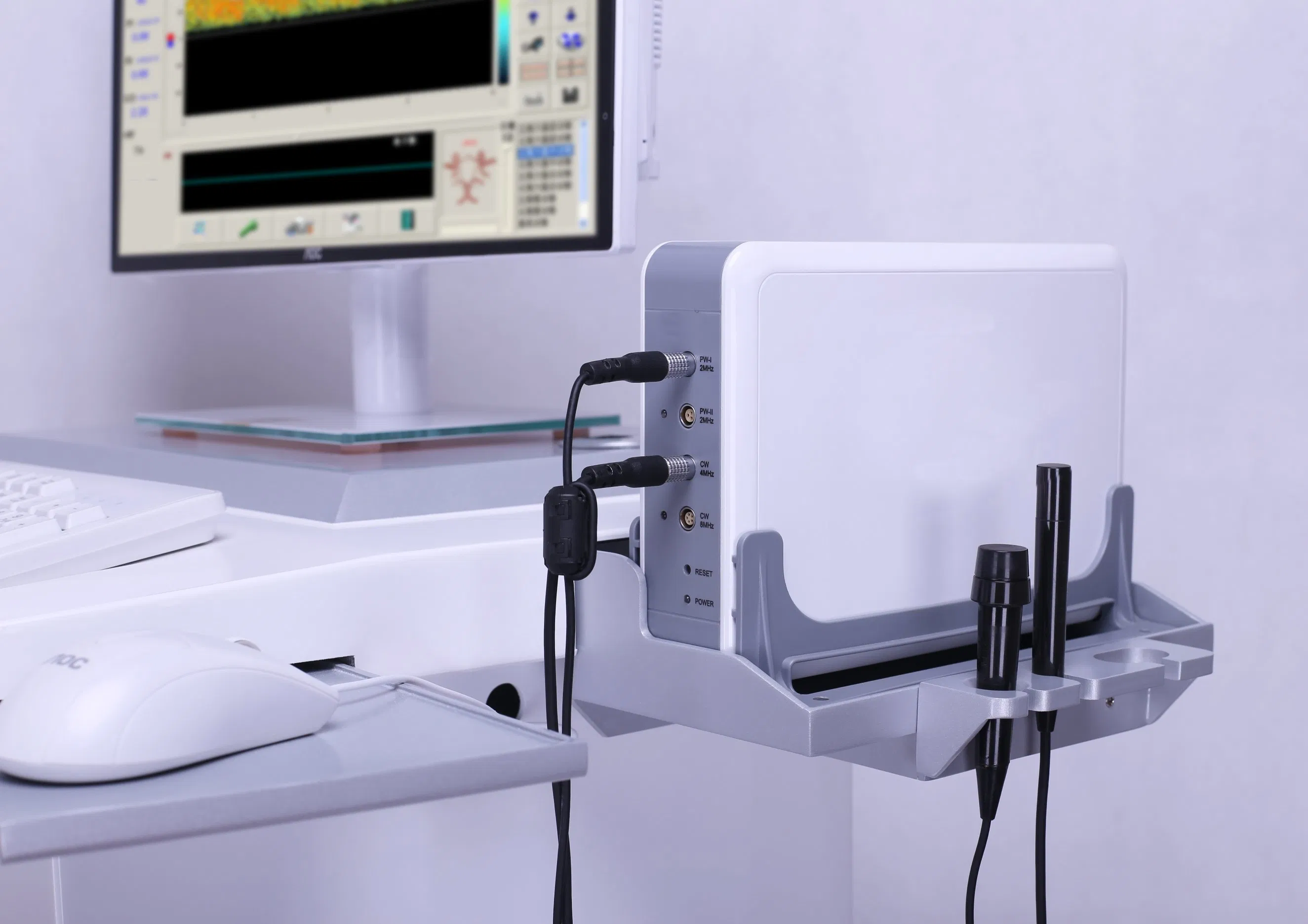 Sistema de ultrasonido Doppler transcraneal Tcd para la detección de vasos intracraneales y del cuello, canal único, cuatro profundidades