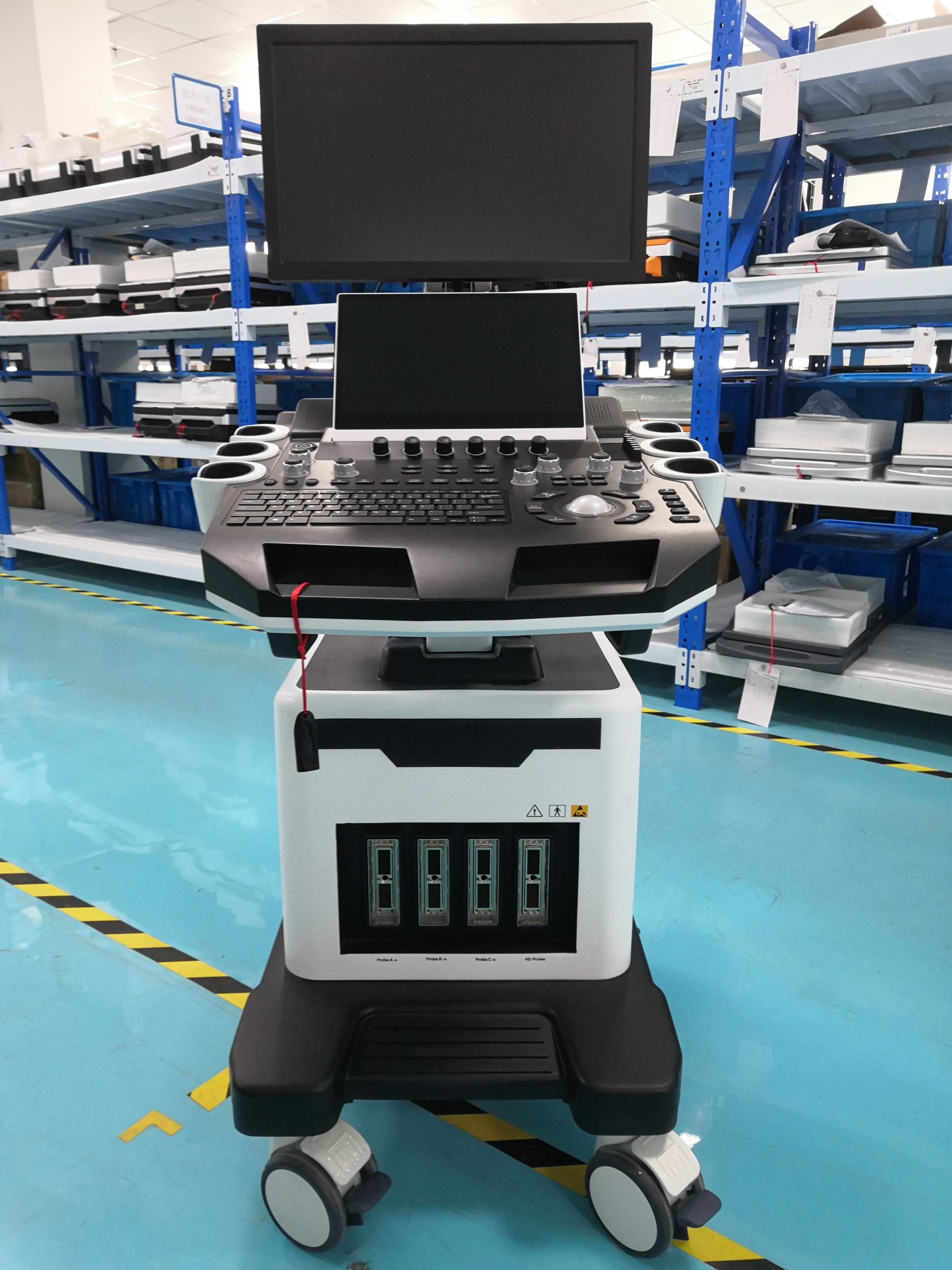 Instrumentos médicos profesionales de ultrasonidos con aprobación CE e ISO 3D 4D 5D máquina de ultrasonido Doppler color Trolley