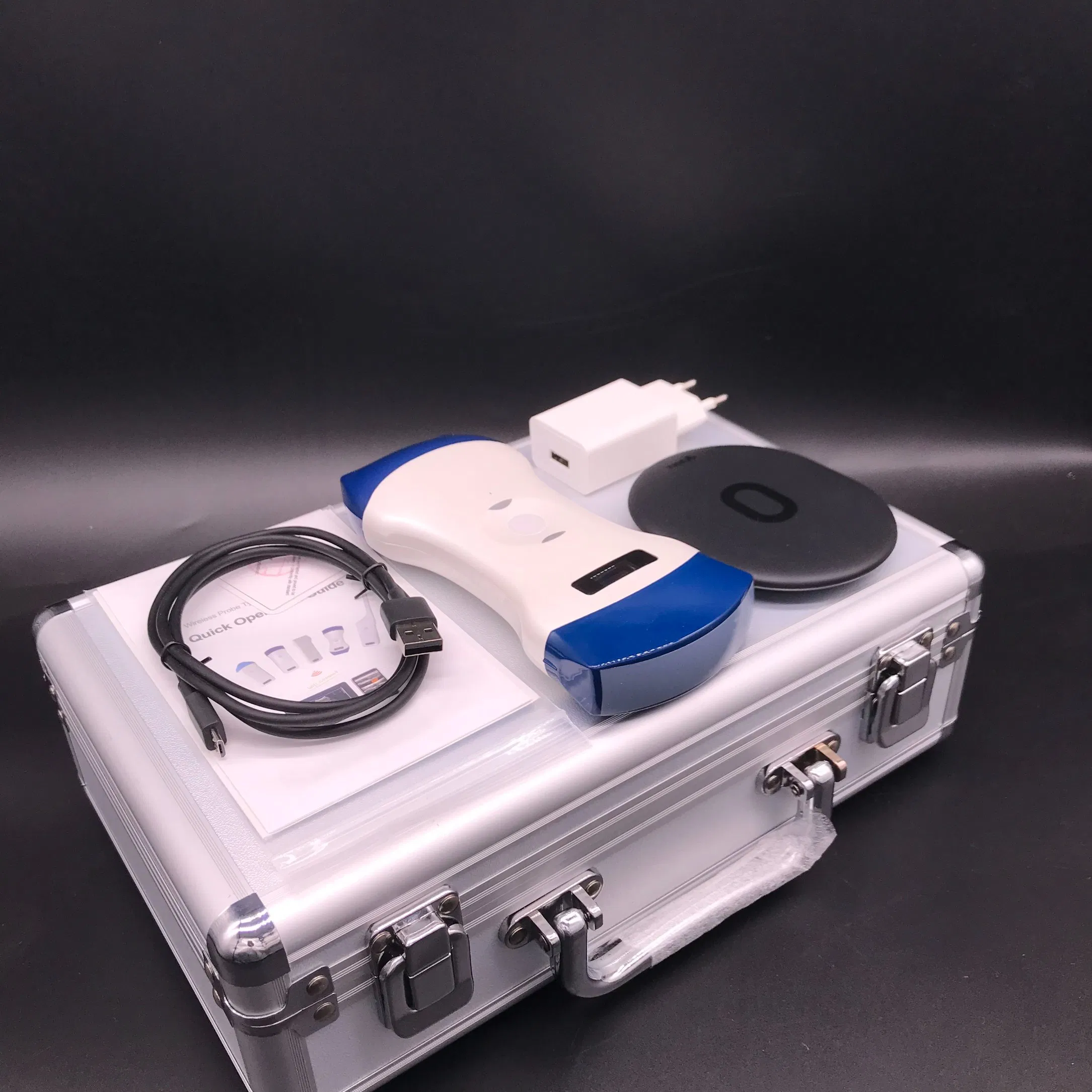 2 en 1 Escáner de ultrasonido portátil Doppler color inalámbrico de mano lineal convexa