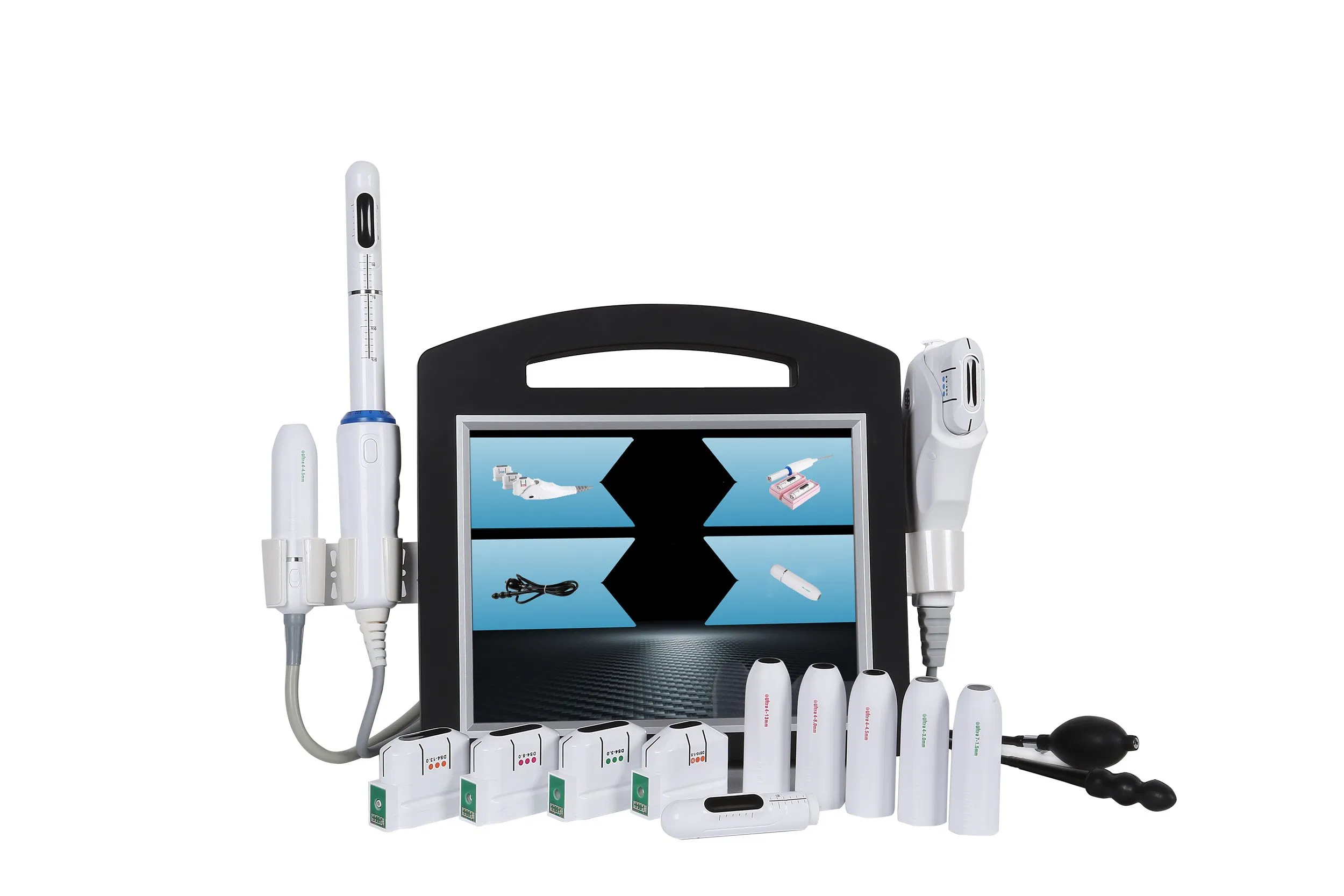 Ultrasonido Hifu Apretamiento Vaginal Eliminación de Arrugas Elevación Facial 4D Máquina Hifu Vmax