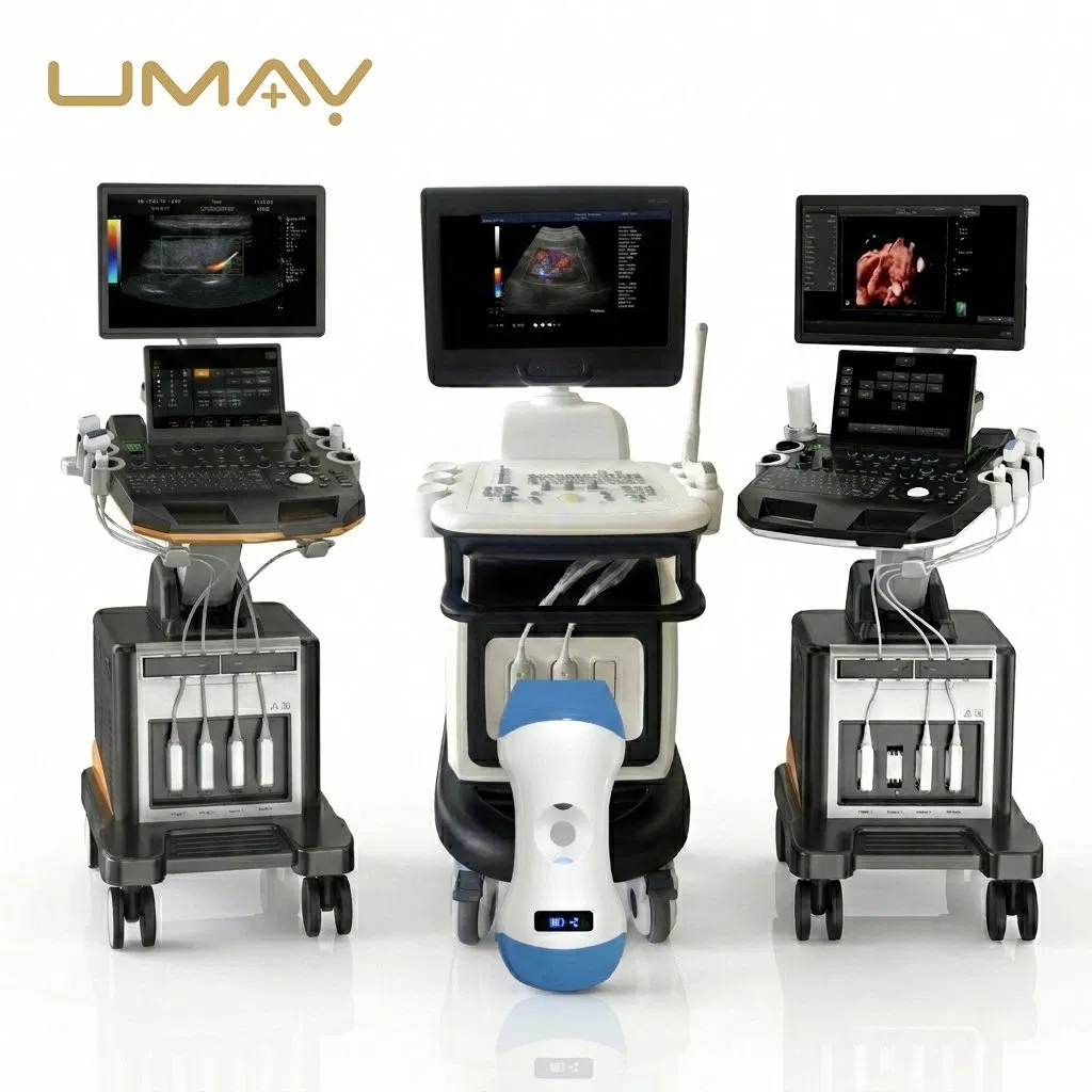 Máquina de ultrasonido portátil a color Doppler de alta calidad 3D 4D Sistemas de diagnóstico veterinario y humano avanzados, máquina de ultrasonido inalámbrica