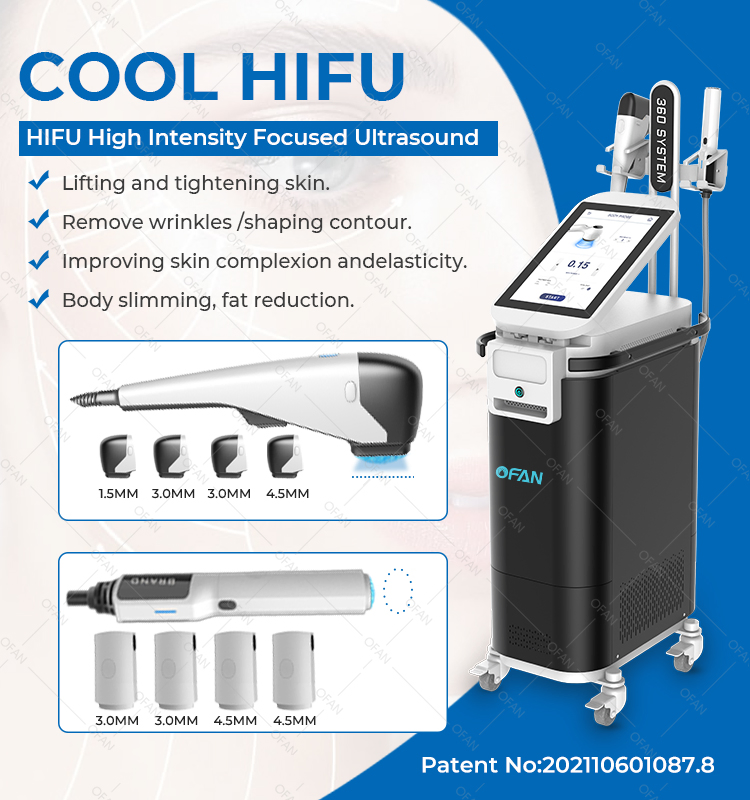 Máquina de Hifu Facial Antiarrugas Máquina Hifu Liposónica Hifu Ultrasonido Focalizado de Alta Intensidad 7D