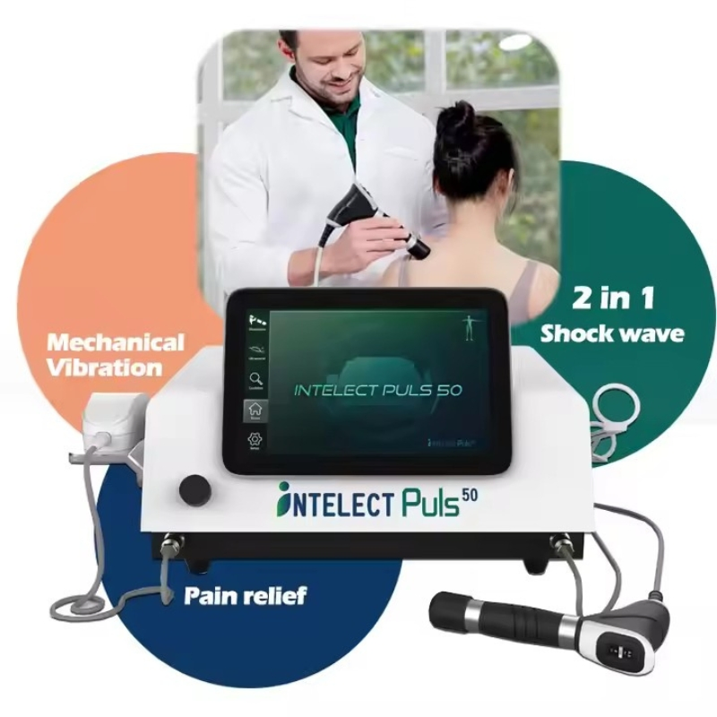 Sistema de fisioterapia de ultrasonido de doble onda de choque para el tratamiento de tendinitis, dolor muscular y disfunción eréctil