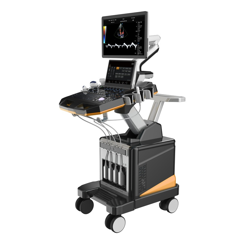 Sistema de ultrasonido Doppler color tipo carro de alta gama: imágenes avanzadas para diagnóstico de abdomen, obstetricia y ginecología, cardíaco y vascular