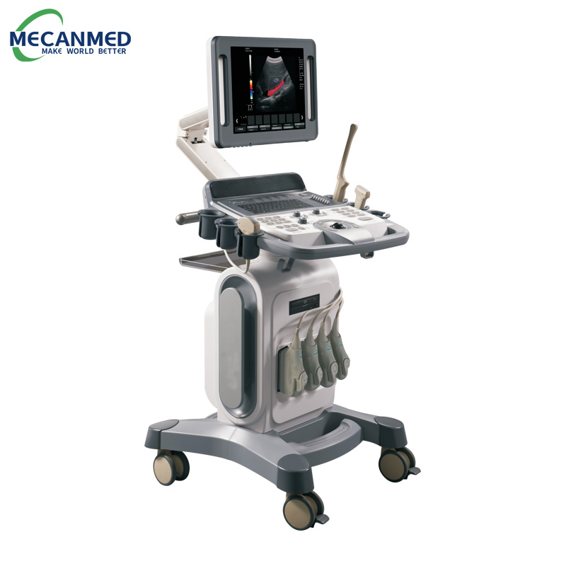 Instrumentos de Ultrasonido Mecanmed 4D Carro de Ultrasonido Sistema de Ultrasonido Doppler Color