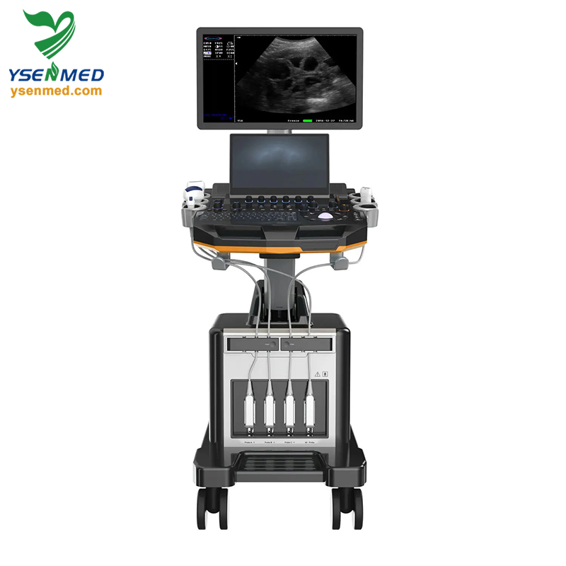 Ysb-T6 Equipos Médicos Ultrasonido Cardiovascular de Alta Gama 4D Sistema de Ultrasonido Doppler Color en Carro