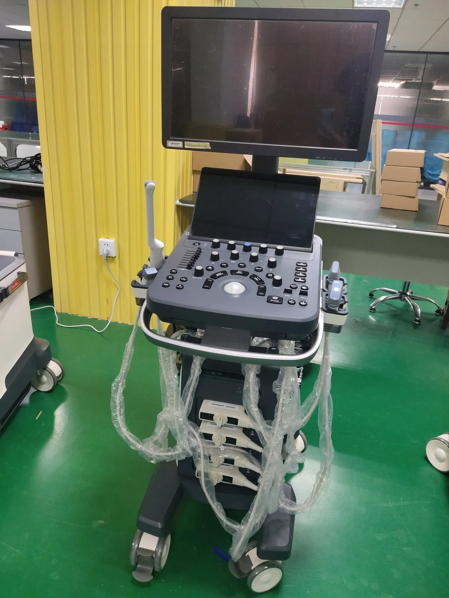 Ltub72 Carro Digital Completo 4D arriba 5D Sistema de Diagnóstico por Ultrasonido Doppler Color para Hospital