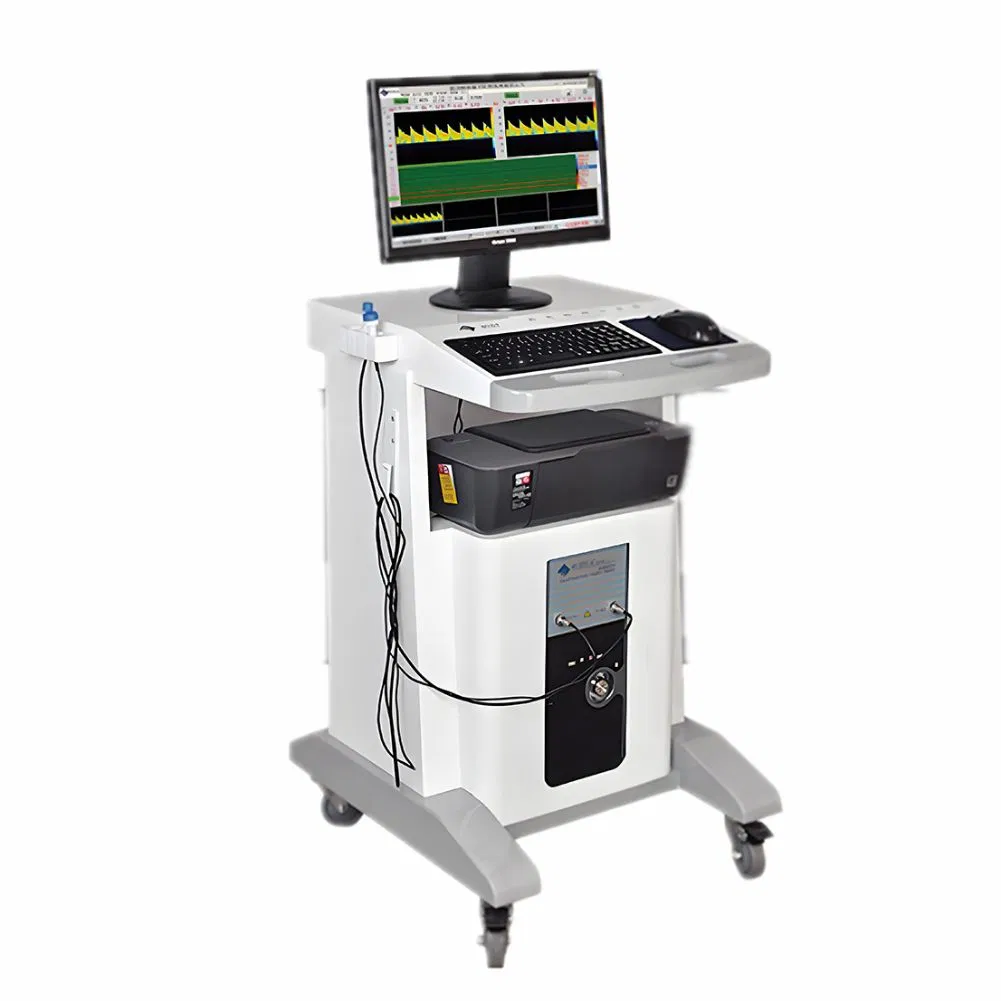 Máquina de ultrasonido Doppler de grado hospitalario, máquina de ultrasonido portátil para el escaneo transcraneal, carotídeo y de vasos periféricos, analizador clínico TCD