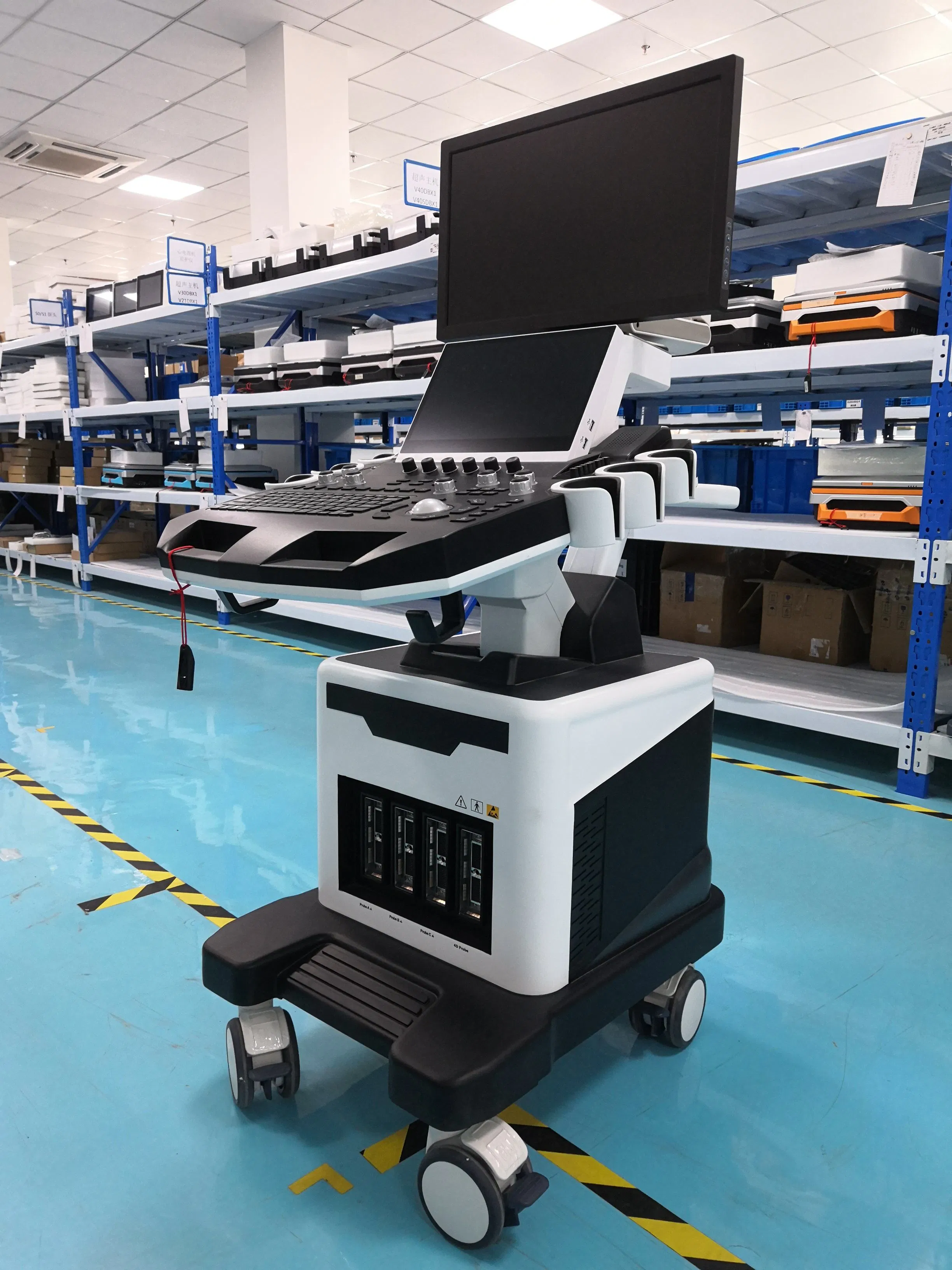 Instrumentos médicos profesionales de ultrasonidos con aprobación CE e ISO 3D 4D 5D máquina de ultrasonido Doppler color Trolley