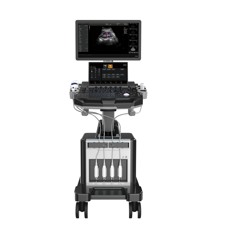 Carro Médico 3D 4D Máquina de Ultrasonido Portátil Doppler Color Escáner de Diagnóstico para Humanos y Veterinaria Tecnología