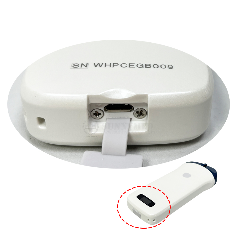 Sy-AC51_P 128 Escáner ultrasónico de tipo sonda inalámbrica Elements para iOS, Android, Windows