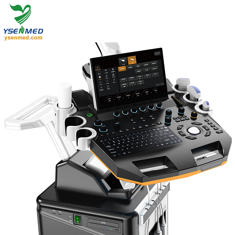 Ysb-T6 Equipos Médicos Ultrasonido Cardiovascular de Alta Gama 4D Sistema de Ultrasonido Doppler Color en Carro