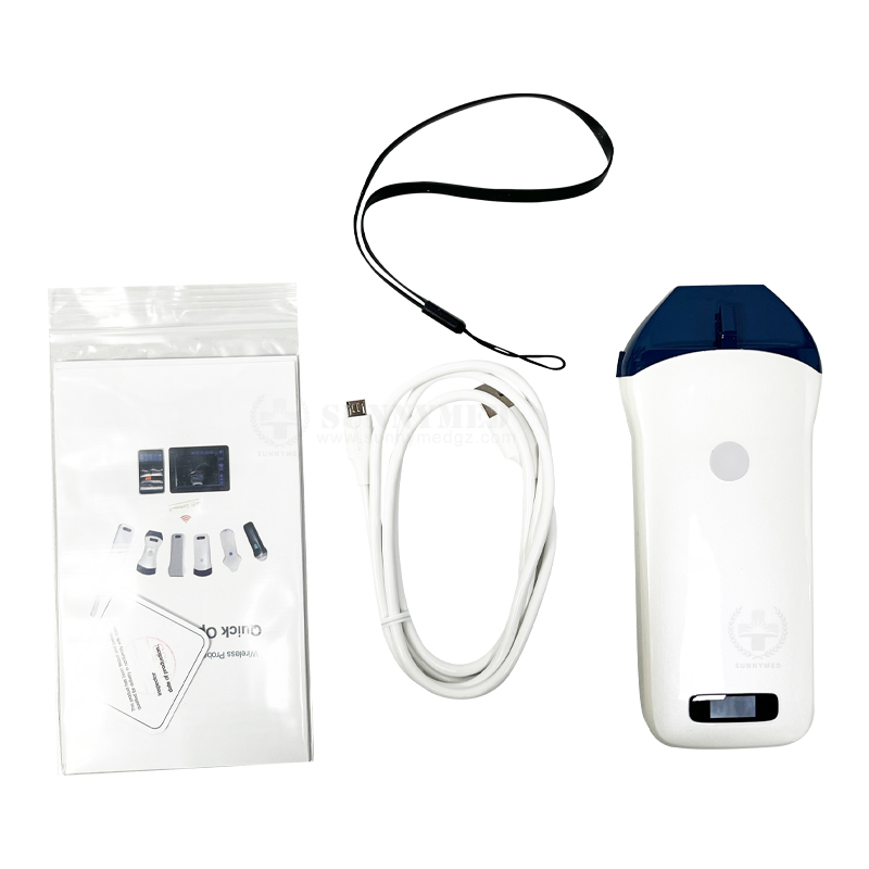Sy-AC51_P 128 Escáner ultrasónico de tipo sonda inalámbrica Elements para iOS, Android, Windows