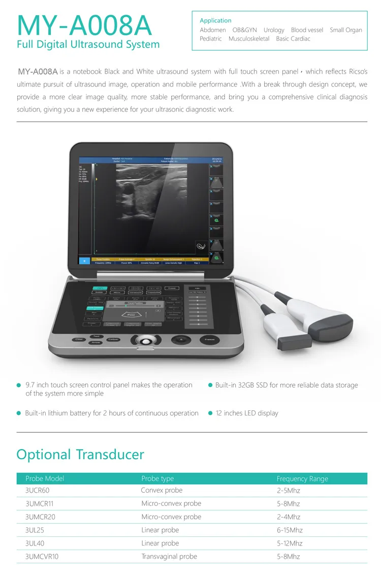 Sistema de Ultrasonido Digital MY-A008A