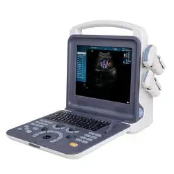 Escáner ultrasónico diagnóstico portátil de laptop Doppler LCD a color digital completo