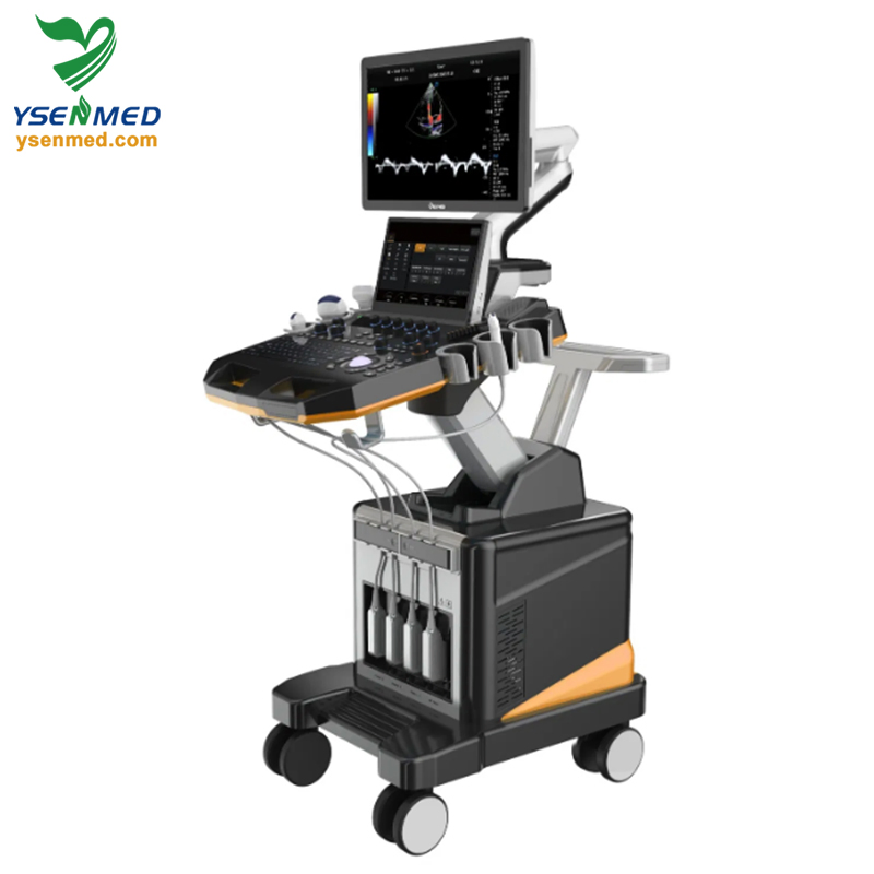 Ysb-T6 Equipos Médicos Ultrasonido Cardiovascular de Alta Gama 4D Sistema de Ultrasonido Doppler Color en Carro