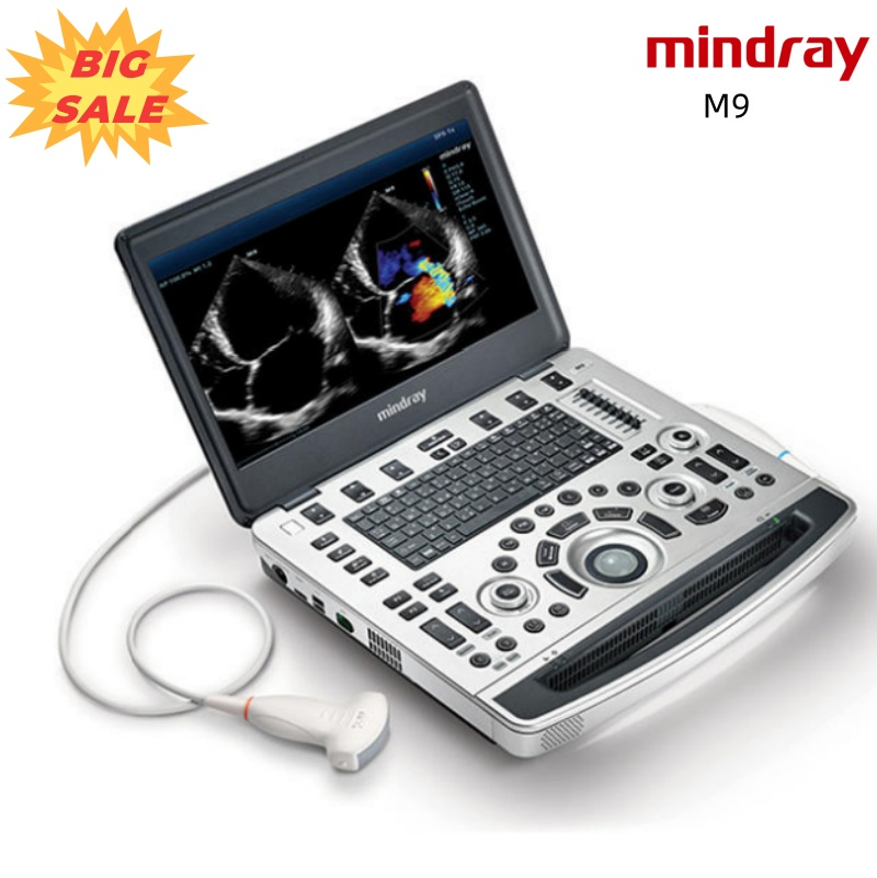 Sistema de Ultrasonido Veterinario Portátil para Mascotas Mindray M9 Escáner Digital a Color Máquina de Ultrasonido Doppler