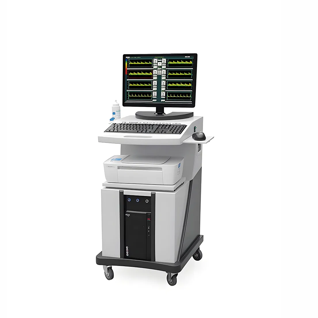 Máquina de ultrasonido Doppler de grado hospitalario, máquina de ultrasonido portátil para el escaneo transcraneal, carotídeo y de vasos periféricos, analizador clínico TCD